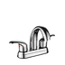 4" Dual Handle Brass Chrome Plated Lavatory Mixers